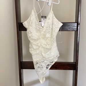 Off white laced bodysuit